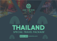 Thailand Travel Package Postcard