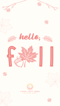 Hello Fall Greeting Facebook Story