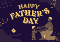 Father's Day Greeting Postcard