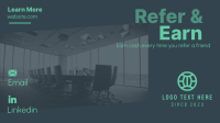 Minimalist Refer and Earn Facebook Event Cover