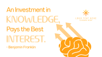 Financial Literacy Quotes Animation