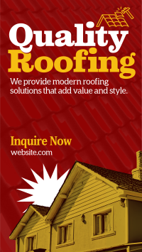 Modern Quality Roofing Instagram Story