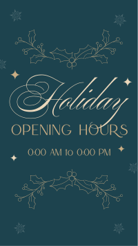 Elegant Holiday Opening Instagram Reel Image Preview