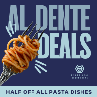 Minimalist Quirky Pasta Deals Instagram Post Image Preview