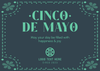 Cinco Party Postcard