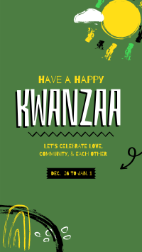 A Happy Kwanzaa Facebook Story