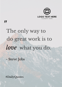 Love What You Do Flyer