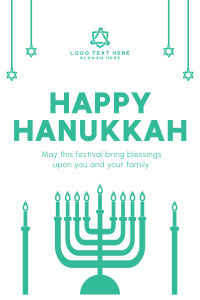 Hanukkah Festival  Pinterest Pin Image Preview