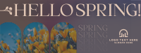 Retro Welcome Spring Facebook Cover