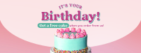 Birthday Cake Promo Facebook Cover Image Preview