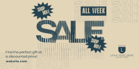 Playful All Week Sale Twitter Post