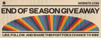 Retro Season End Giveaway Facebook Cover Image Preview