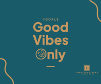 Good Vibes Only Facebook Post Design