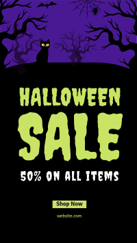 Spooky Midnight Sale Instagram Story