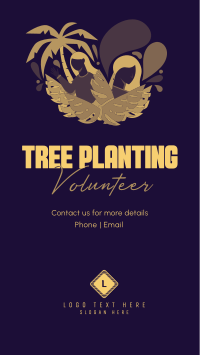 Minimalist Planting Volunteer Instagram Story