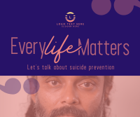 Simple Suicide Prevention Campaign Facebook Post