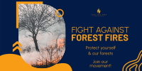 Fight Against Forest Fires Twitter Post