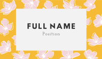 Floral Bloom Business Card Design