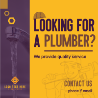 Professional Plumbing Instagram Post Design