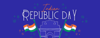 Festive Quirky Republic Day Facebook Cover Image Preview