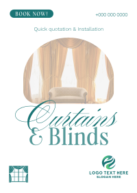 High Quality Curtains & Blinds Poster