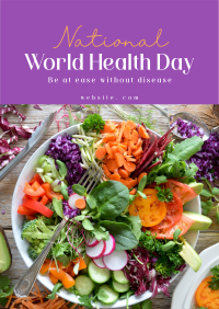 Minimalist World Health Day Greeting Flyer