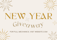 New Year Giveaway Postcard