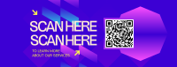 Modern Corporate QR Code Facebook Cover