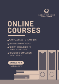 Online Courses Poster