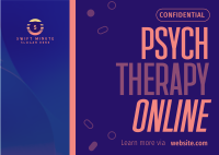 Psych Online Therapy Postcard