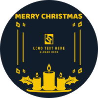 Christmas Themed Candle Facebook Profile Picture Image Preview