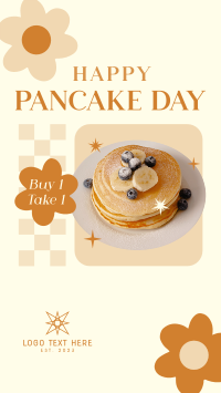 Cute Pancake Day Facebook Story
