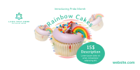 Pride Rainbow Cupcake Twitter Post