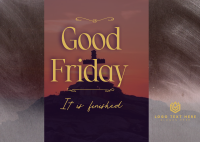 Peaceful Good Friday Postcard Design