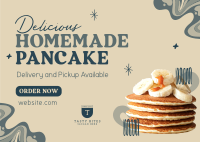 Homemade Pancakes Postcard Image Preview