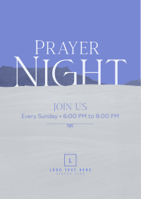 Prayer Night  Flyer