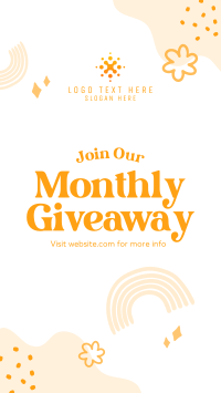 Monthly Giveaway Facebook Story