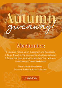 Autumn Leaves Giveaway Flyer