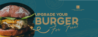 Free Burger Upgrade Facebook Cover