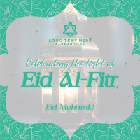 Eid Al Fitr Lantern Linkedin Post Design