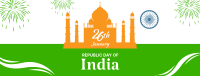 Indian Republic Day Landmark Facebook Cover Design