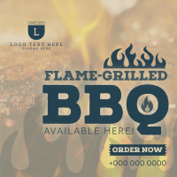 Barbeque Delivery Now Available Instagram Post Design