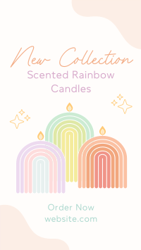 Rainbow Candle Collection TikTok Video