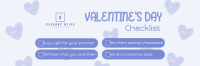 Valentine's Checklist Twitter Header