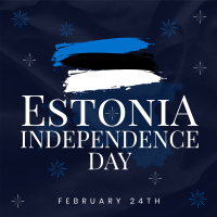 Simple Estonia Independence Day Linkedin Post