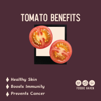 Tomato Benefits Instagram Post