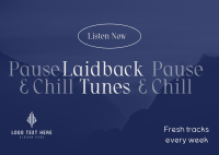 Laidback Tunes Playlist Postcard