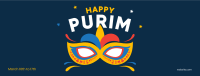 Purim Mask Facebook Cover