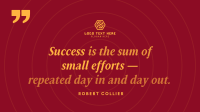 Business Success Quote Animation