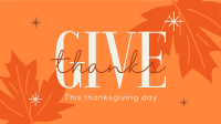 Minimalist Thanksgiving Facebook Event Cover